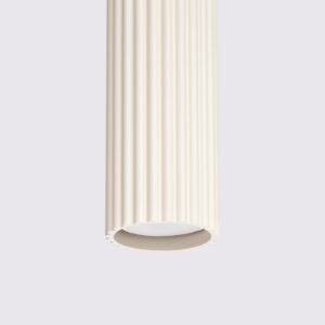 Pendant Lamp Karbon 1 Ivory Modern Single Pendants Great Lighting UK Ltd