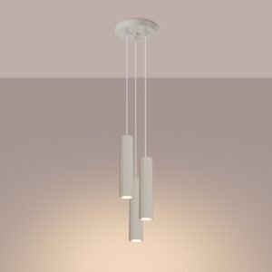 Pendant Lamp Karbon 3p Ivory Multi Pendants Great Lighting UK Ltd