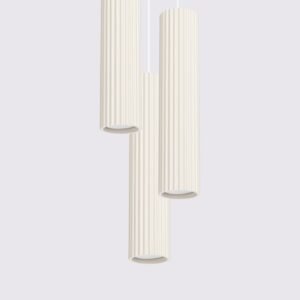 Pendant Lamp Karbon 3p Ivory Multi Pendants Great Lighting UK Ltd