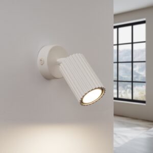 Wall Lamp Karbon Ivory Single Wall Lights Great Lighting UK Ltd