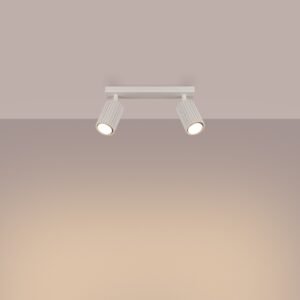 Pendant Lamp Karbon 2 Light Ivory Track Lighting Great Lighting UK Ltd