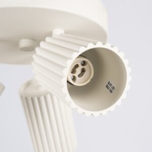 Pendant Lamp Karbon 3 Light Round Ivory Cluster Ceiling Lights Great Lighting UK Ltd