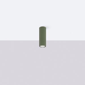 Tall Ceiling Light Olive Green Single Ceiling Lights Great Lighting UK Ltd