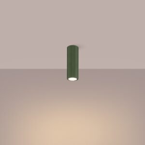 Tall Ceiling Light Olive Green Single Ceiling Lights Great Lighting UK Ltd