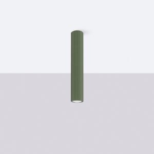 Tall 40cm Ceiling Light Olive Green Single Ceiling Lights Great Lighting UK Ltd