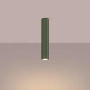 Tall 40cm Ceiling Light Olive Green Single Ceiling Lights Great Lighting UK Ltd