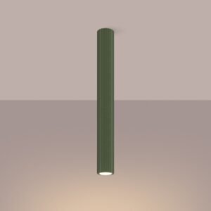 Tall 60cm Ceiling Light Olive Green Single Ceiling Lights Great Lighting UK Ltd