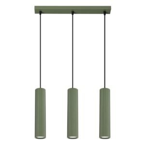 Pendant Lamp Karbon 3p Olive Green Multi Pendants Great Lighting UK Ltd