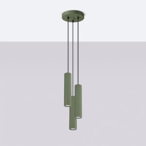 Pendant Lamp Karbon 3 Olive Green Bedroom Pendant Lights Great Lighting UK Ltd