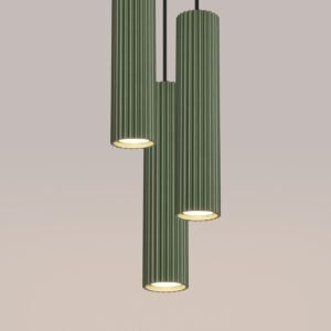 Pendant Lamp Karbon 3 Olive Green Bedroom Pendant Lights Great Lighting UK Ltd