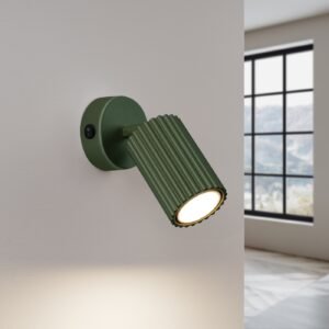 Wall Lamp Karbon Olive Green Single Wall Lights Great Lighting UK Ltd