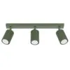 Three Light Track Light Karbon Olive Green Kitchen Track Lighting Great Lighting UK Ltd
