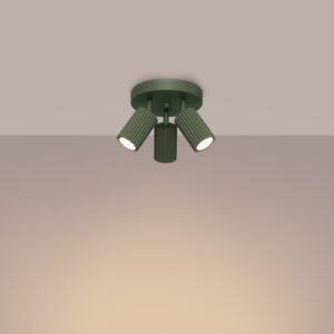Round 3 Light Karbon Olive Green Cluster Ceiling Lights Great Lighting UK Ltd