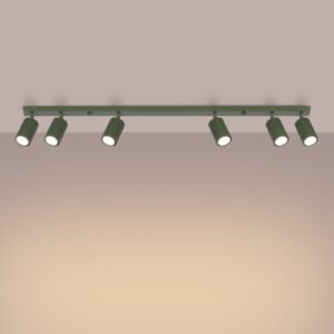 6 Light Track Karbon Olive Green Track Lighting Great Lighting UK Ltd