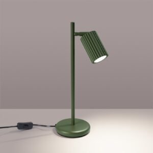 Table Lamp Karbon Olive Green Modern Table Lamps Great Lighting UK Ltd