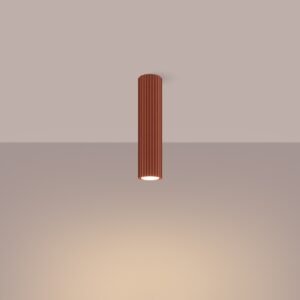 Tall 30cm Ceiling Light Red Ochre Single Ceiling Lights Great Lighting UK Ltd