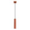 Pendant Lamp Karbon 1p Red Ochre Modern Single Pendants Great Lighting UK Ltd