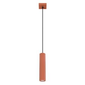Pendant Lamp Karbon 1p Red Ochre Modern Single Pendants Great Lighting UK Ltd