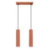 Pendant Lamp Karbon 2p Red Ochre Multi Pendants Great Lighting UK Ltd