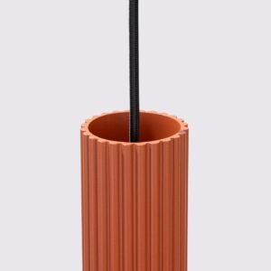 Pendant Lamp Karbon 3 Red Ochre Multi Pendants Great Lighting UK Ltd