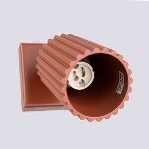 Wall Lamp Karbon Red Ochre Single Wall Lights Great Lighting UK Ltd