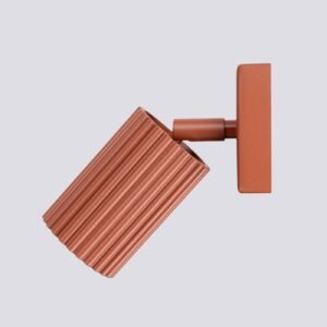 Wall Lamp Karbon Red Ochre Single Wall Lights Great Lighting UK Ltd