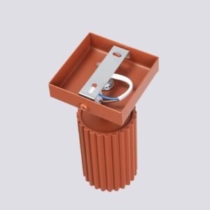 Wall Lamp Karbon Red Ochre Single Wall Lights Great Lighting UK Ltd