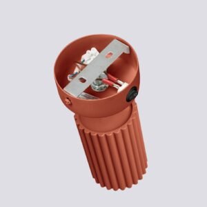 Wall Lamp Karbon Red Ochre Single Wall Lights Great Lighting UK Ltd