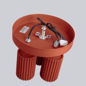 Round 3 Light Karbon Red Ochre Cluster Ceiling Lights Great Lighting UK Ltd