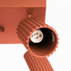 Square 4 Light Karbon Red Ochre Cluster Ceiling Lights Great Lighting UK Ltd
