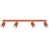 4 Light Track Karbon Red Ochre Track Lighting Great Lighting UK Ltd