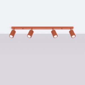 4 Light Track Karbon Red Ochre Track Lighting Great Lighting UK Ltd