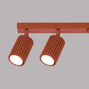 6 Light Track Karbon Red Ochre Kitchen Track Lighting Great Lighting UK Ltd