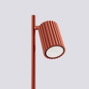 Table Lamp Karbon Red Ochre Modern Table Lamps Great Lighting UK Ltd
