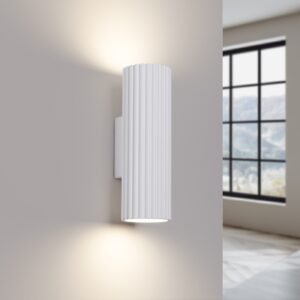 Wall Lamp Karbon White Double Wall Lights Great Lighting UK Ltd
