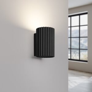 Wall Lamp Karbon Black Single Wall Lights Great Lighting UK Ltd