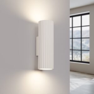 Wall Lamp Karbon Ivory Double Wall Lights Great Lighting UK Ltd