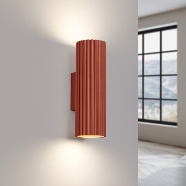 Wall Lamp Karbon Red Ochre Modern Pendant Lights Great Lighting UK Ltd