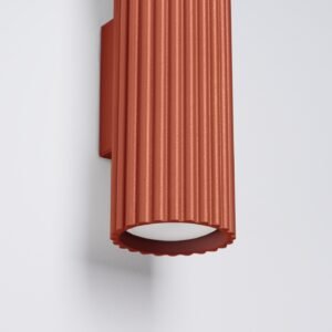 Wall Lamp Karbon Red Ochre Double Wall Lights Great Lighting UK Ltd