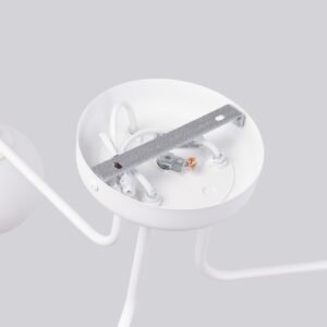 Pendant Lamp Karbon 3 arm White Ceiling Chandeliers Great Lighting UK Ltd