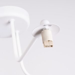 Pendant Lamp Karbon 3 arm White Ceiling Chandeliers Great Lighting UK Ltd