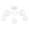 Pendant Lamp Karbon 5 arm White Ceiling Chandeliers Great Lighting UK Ltd