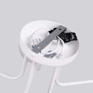 Pendant Lamp Karbon 5 arm White Ceiling Chandeliers Great Lighting UK Ltd