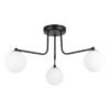 Pendant Lamp Karbon 3 arm Black Bedroom Ceiling Lights Great Lighting UK Ltd