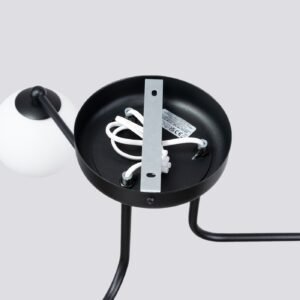Pendant Lamp Karbon 3 arm Black Ceiling Chandeliers Great Lighting UK Ltd