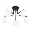 Pendant Lamp Karbon 5 arm Black Ceiling Chandeliers Great Lighting UK Ltd