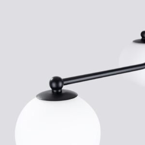 Pendant Lamp Karbon 5 arm Black Ceiling Chandeliers Great Lighting UK Ltd