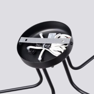 Pendant Lamp Karbon 5 arm Black Ceiling Chandeliers Great Lighting UK Ltd
