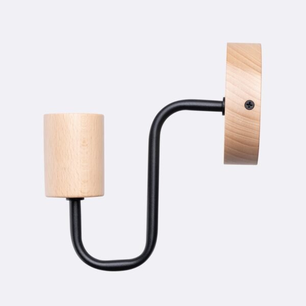 Wall Lamp Timbo Black/natural Wood Modern Pendant Lights Great Lighting UK Ltd