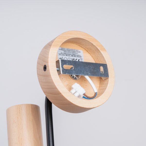 Wall Lamp Timbo Black/natural Wood Modern Pendant Lights Great Lighting UK Ltd
